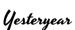 Yesteryear Font Image
