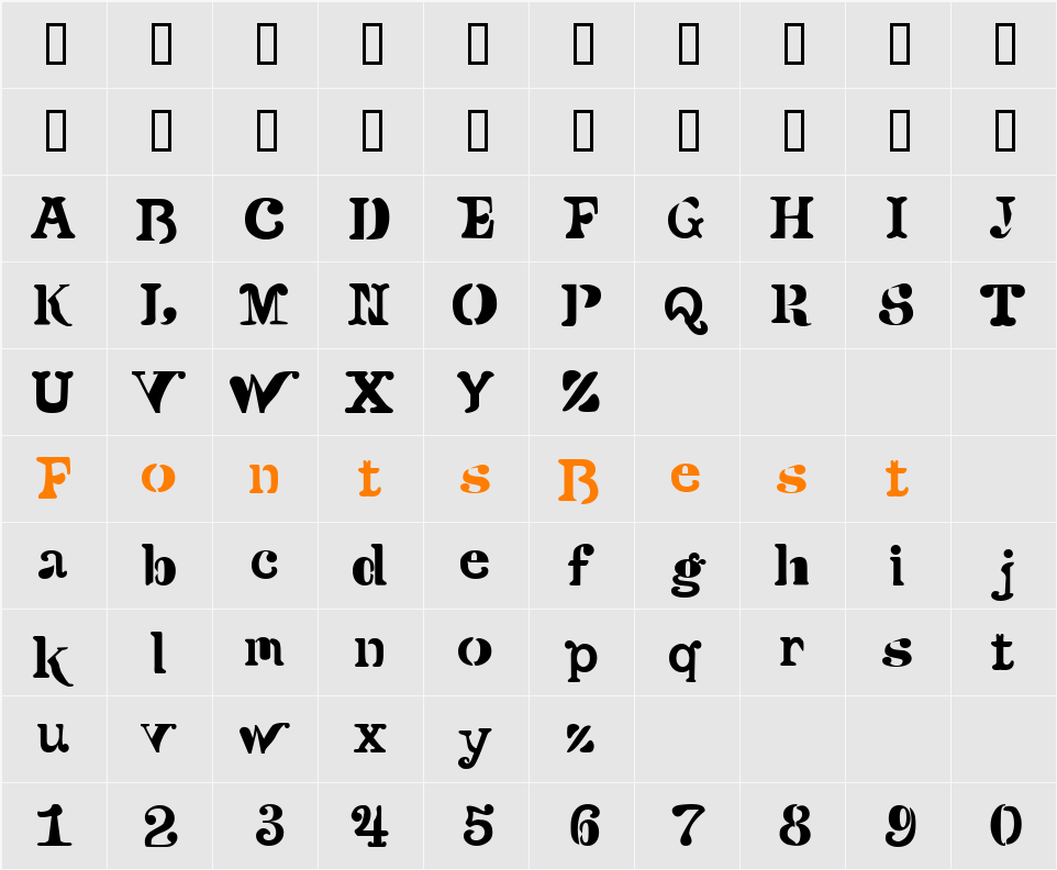 Versu Character Map