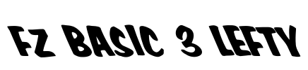 FZ BASIC 3 LEFTY Font Image