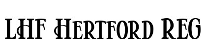 LHF Hertford REG Font Image