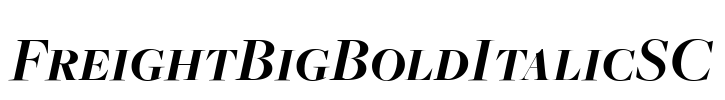FreightBigBoldItalicSC Font Image