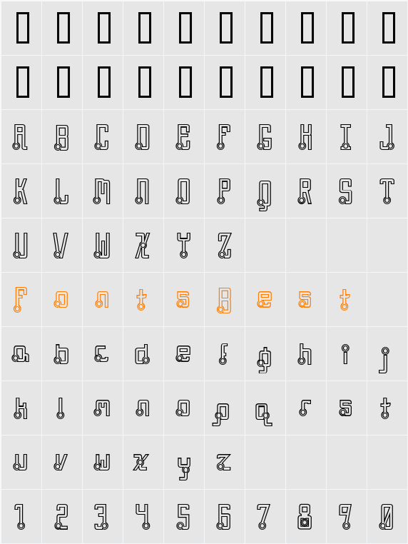 Quasidipitous Hollow Character Map