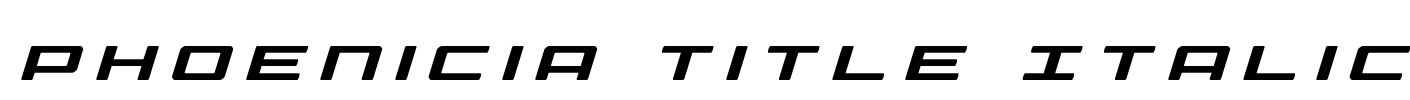 Phoenicia Title Italic