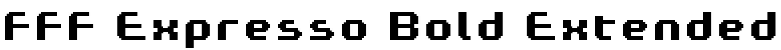 FFF Expresso Bold Extended Font Image