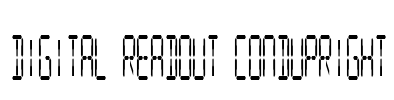 Digital Readout CondUpright