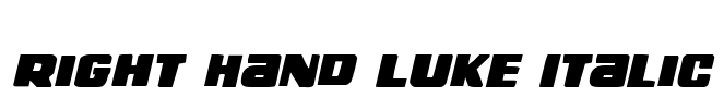 Right Hand Luke Italic