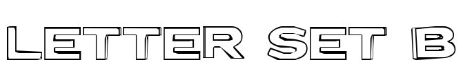 Letter Set B Font Image