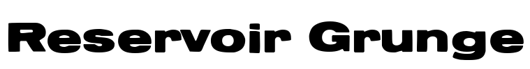 Reservoir Grunge Font Image