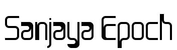 Sanjaya Epoch Font Image