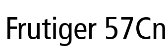 Frutiger 57Cn
