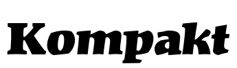 Kompakt Font Image