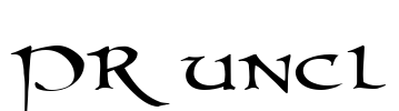 PR uncl Font Image