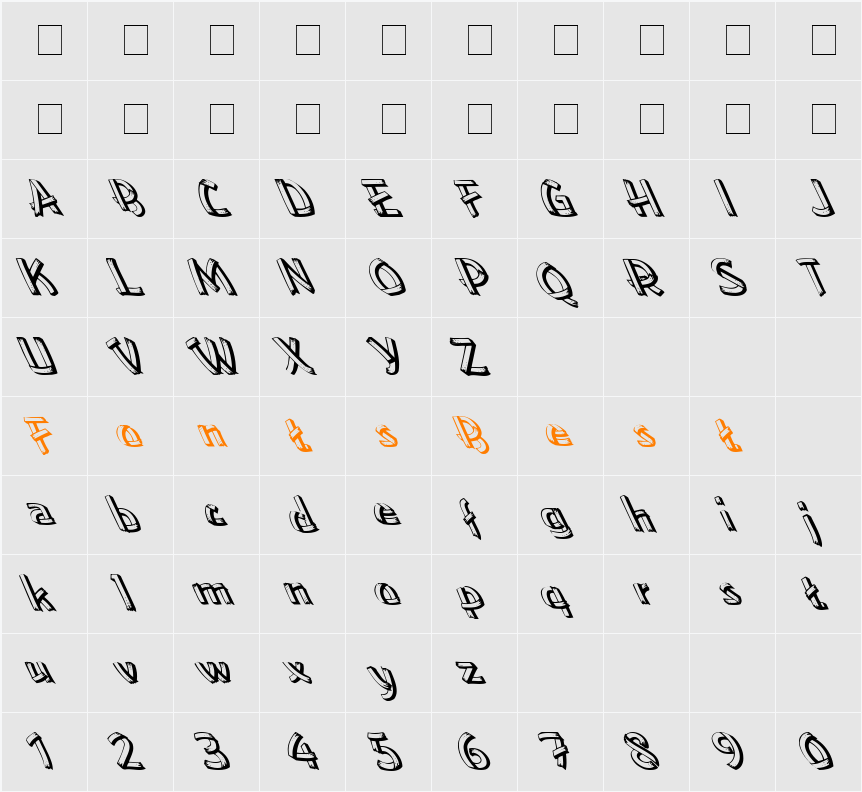 Low Ea Lefty Character Map