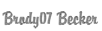 Brody07 Becker Font Image