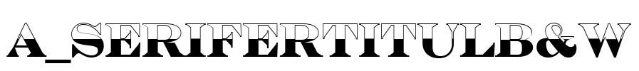 a_SeriferTitulB&W Font Image
