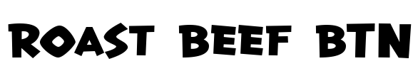 Roast Beef BTN Font Image