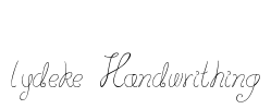 lydeke Handwrithing
