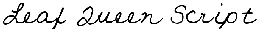 Leaf Queen Script Font Image