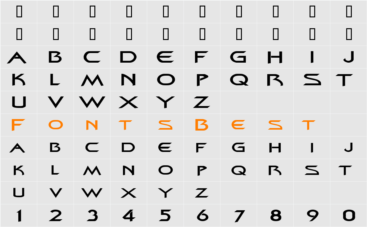 ZenonExtended Character Map