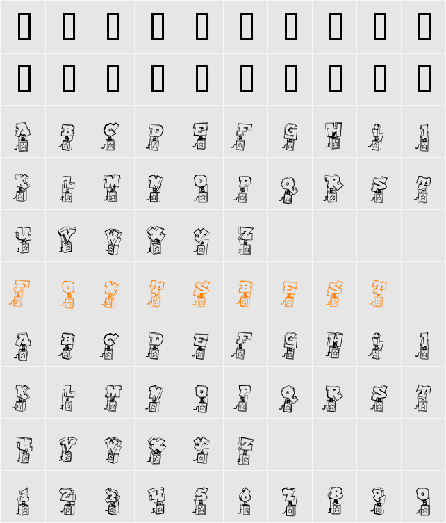 Pop Up Fontio Character Map
