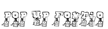 Pop Up Fontio Font Image
