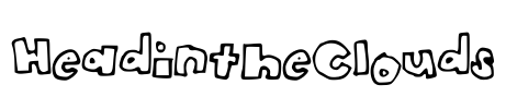 HeadintheClouds Font Image