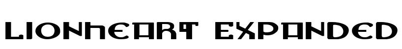 Lionheart Expanded Font Image
