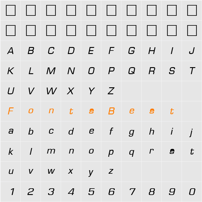 PSL Chamnarn Character Map