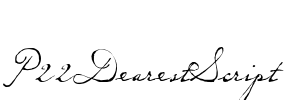 P22DearestScript Font Image