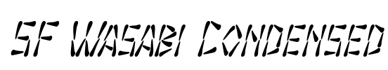 SF Wasabi Condensed Font Image