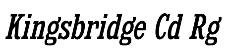 Kingsbridge Cd Rg Font Image