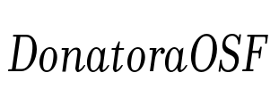 DonatoraOSF Font Image
