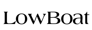 LowBoat Font Image