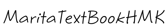 MaritaTextBookHMK Font Image