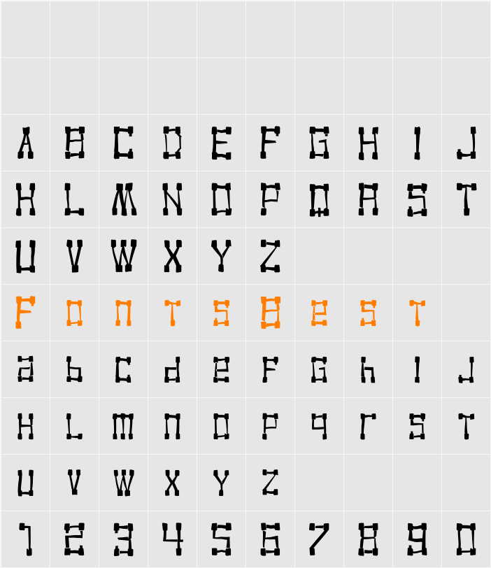 KVADRO RANDOM Character Map