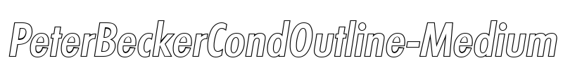 PeterBeckerCondOutline-Medium