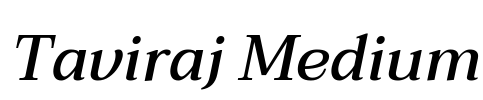 Taviraj Medium Font Image
