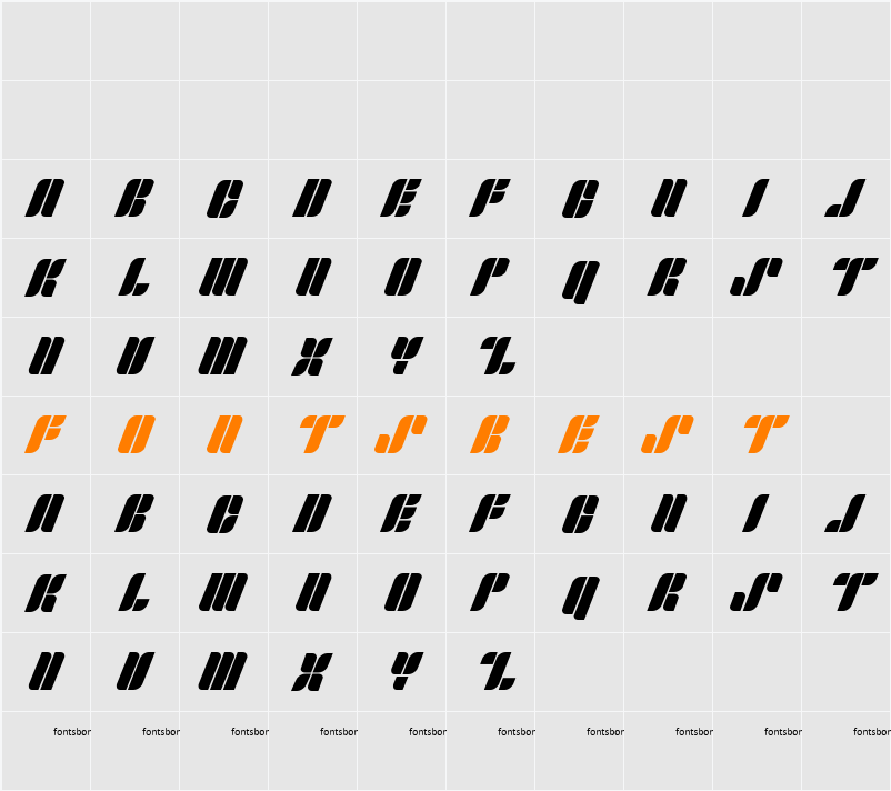 Fonts Bomb Skipper Character Map