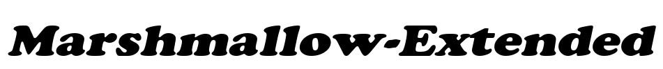 Marshmallow-Extended Font Image
