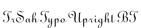 TrSah Typo Upright BT