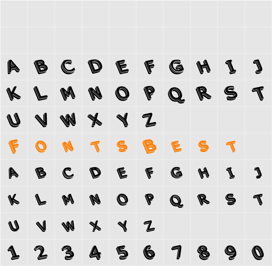unek Character Map