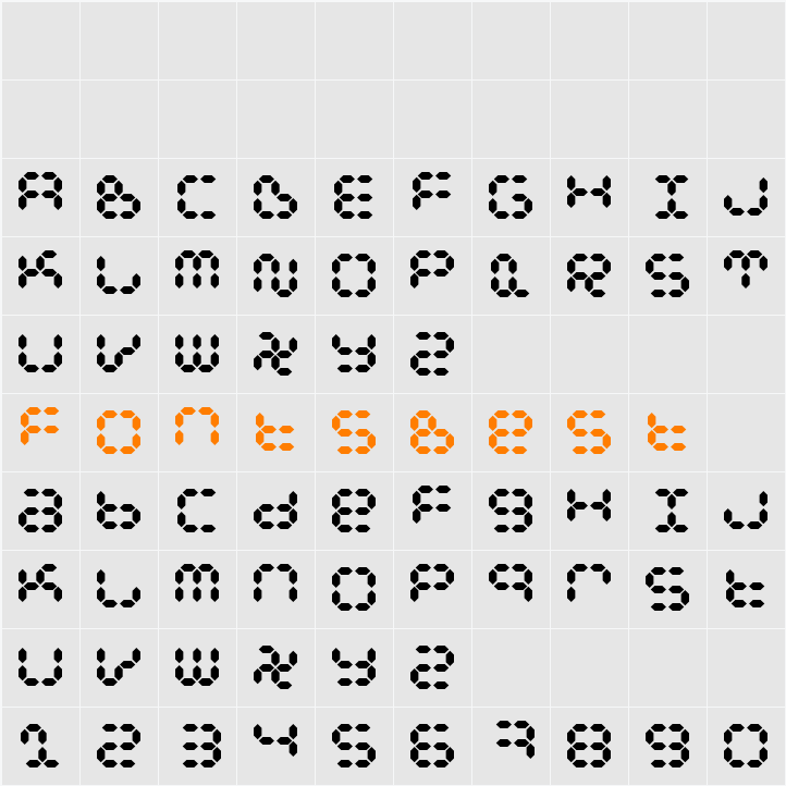 Dspl Character Map