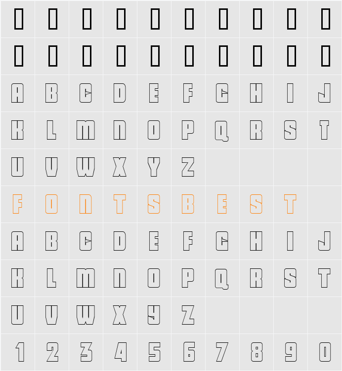 SAUCERAMA2 Character Map