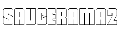 SAUCERAMA2 Font Image