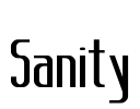 Sanity Font Image