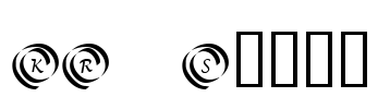 KR Swirl Font Image