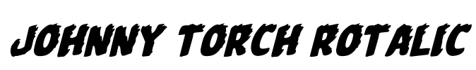 Johnny Torch Rotalic Font Image