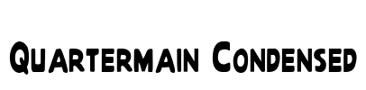 Quartermain Condensed Font Image