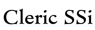 Cleric SSi Font Image