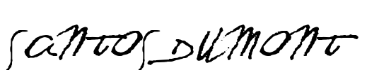 SANTOS DUMONT Font Image